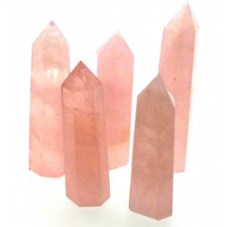 Small Rose Quartz Gemstone Tower